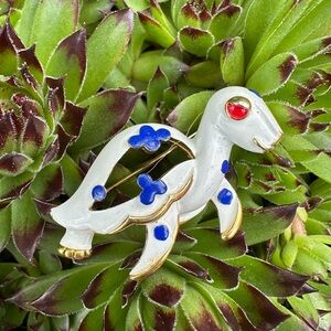 RARE! 1967 Crown Trifari Precious Pets Series Turtle Enameled Brooch Pin